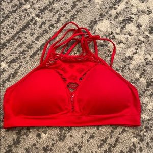 Red bralette